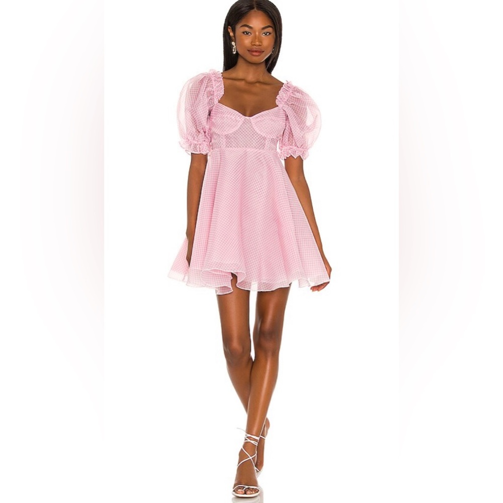 Selkie The Ice Cream Gingham Parliament Mini Dress